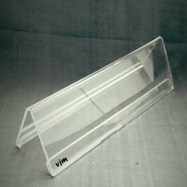

Name tage acrylic,papan nama meja 2sisi 25x7