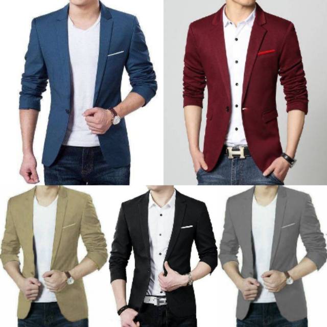 BAJU PRIA FASHION PRIA BLAZER PRIA BLAZER COWOK POLOS MURAH NEW BEST SELLER BLAZER HUGO YA9
