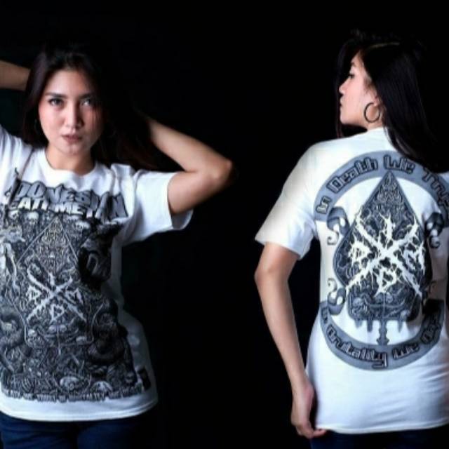 Baju musik Indonesian death metal wayang putih