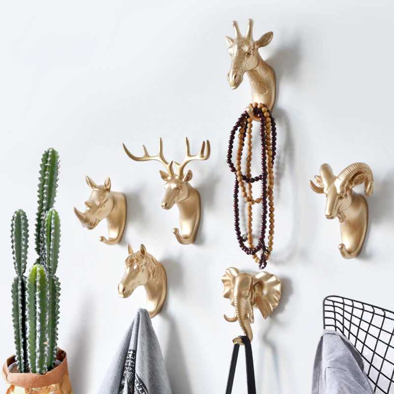 TD - DAP IAMPRETTY Gantungan Dinding Wall Hanging Hook Antlers Head - RY-92401