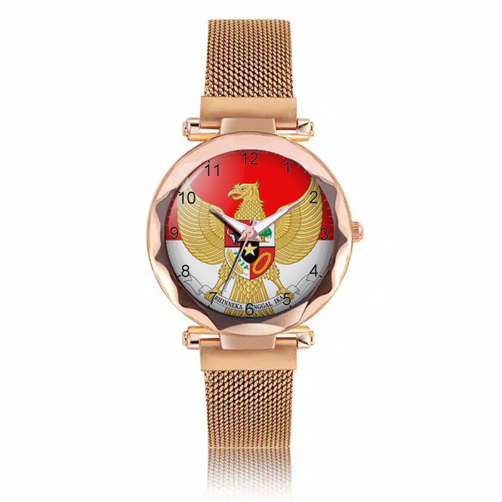 Jam Tangan Wanita Custom - GARUDA INDONESIA Free Box &amp; Batre Cadangan