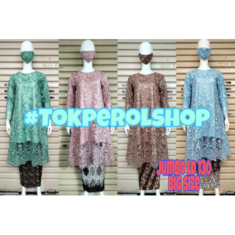 Set kebaya modern jumbo Kebaya tunik tille jumbo Kebaya Jumbo ld 130 Modern Kebaya modern
