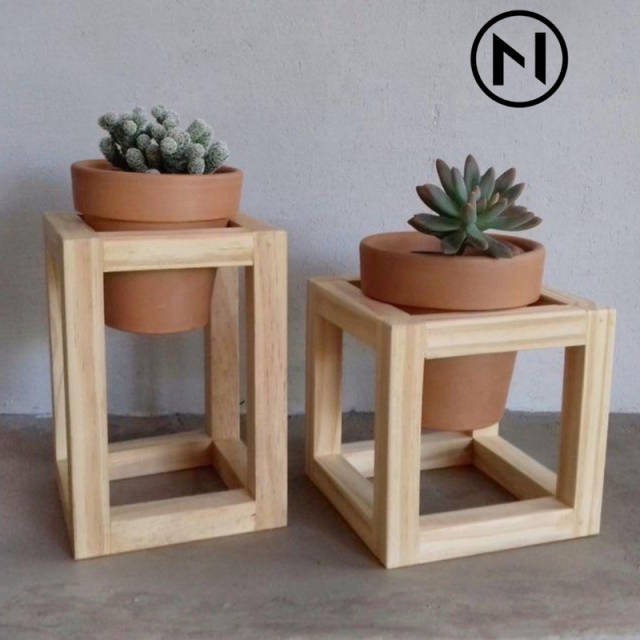 Standing Pot Tanaman Bunga Rak Kayu Minimalis Rak Bunga Rak Gantung Rak Bunga Susun Rak Hias