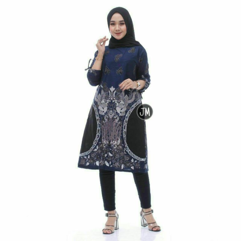 NEW DRESS BATIK WANITA MOTIF BATIK BFJ88Kdrt 001