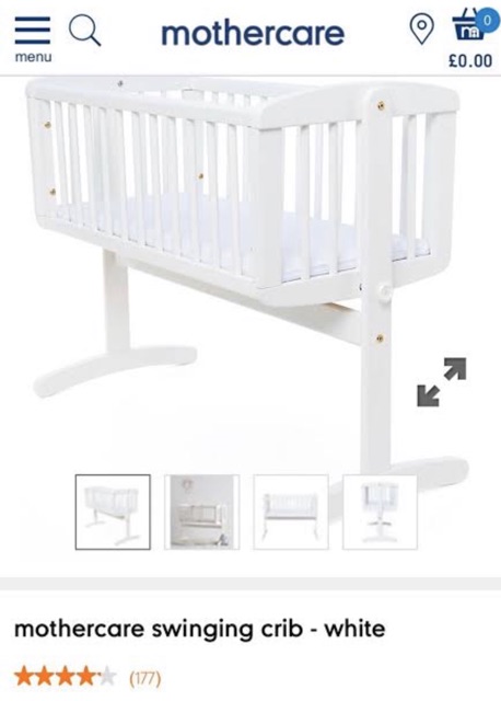 swinging crib mattress mothercare