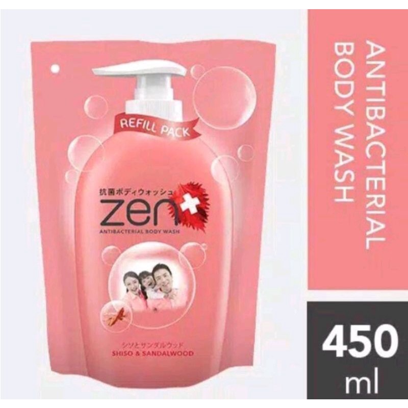 sabun mandi cair zen refill 450ml