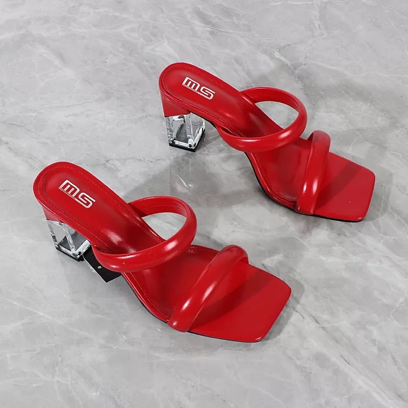 R9 SANDAL HAK KACA WANITA BAN 2