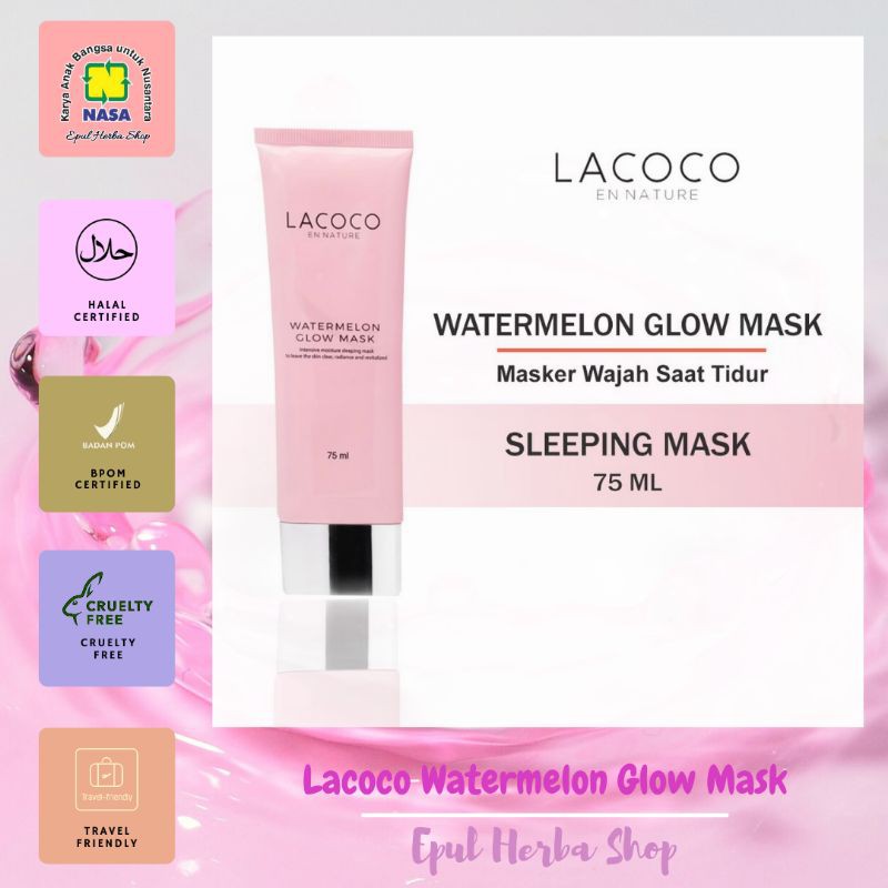 BSHEHS - Lacoco Watermelon Glow Mask Sleeping Mask