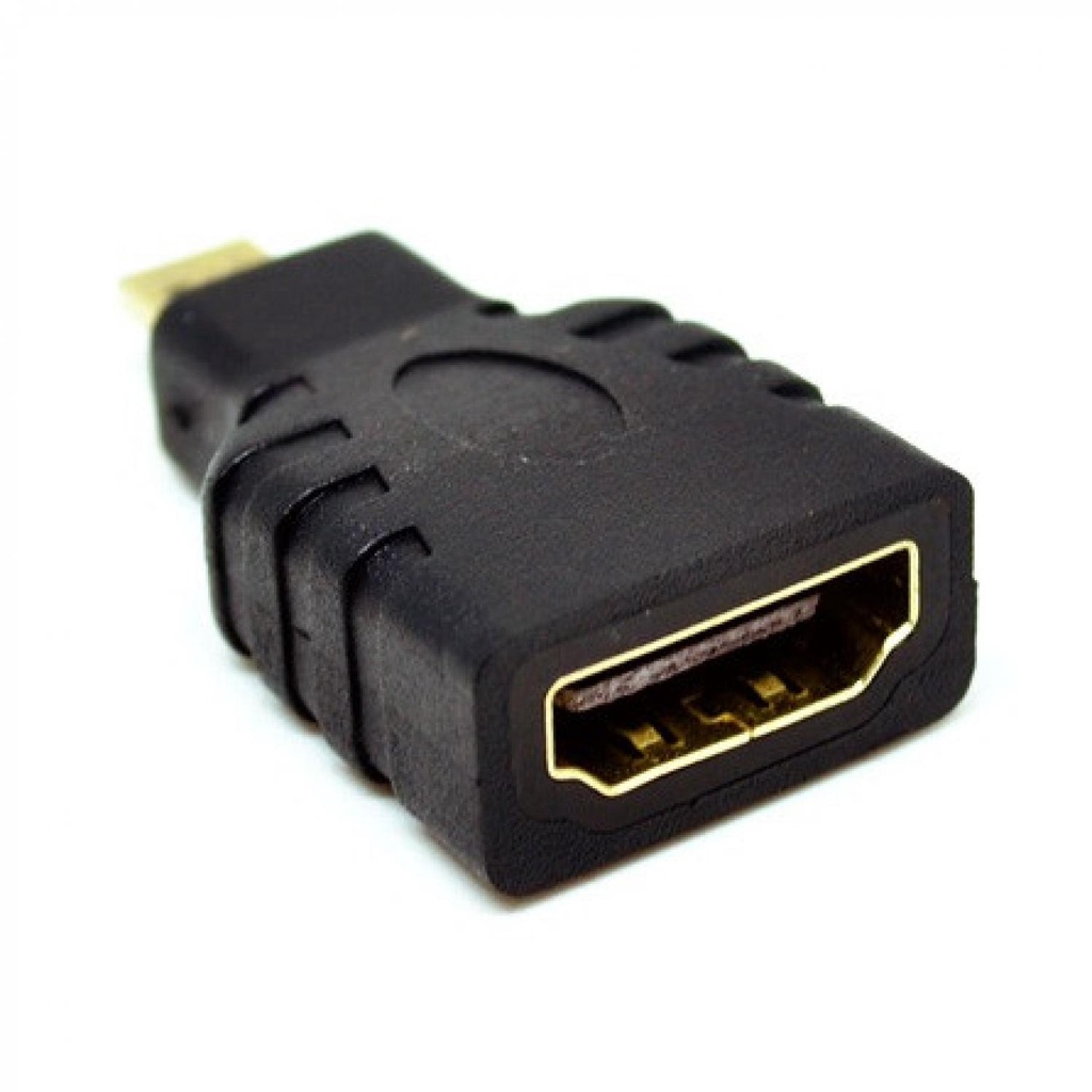 Konverter Micro HDMI Male to HDMI Female Adapter Gold Plated / Adaptor Konverter HDMI / Adapter Sambungan Penghubung Kabel Data Hdmi to Hdmi Mikro / Konverter Plug Adaptor Hdmin To Vga Rca Hdmi Av Type C / Konektor Kabel 1080P Smartphone Pc Komputer Murah