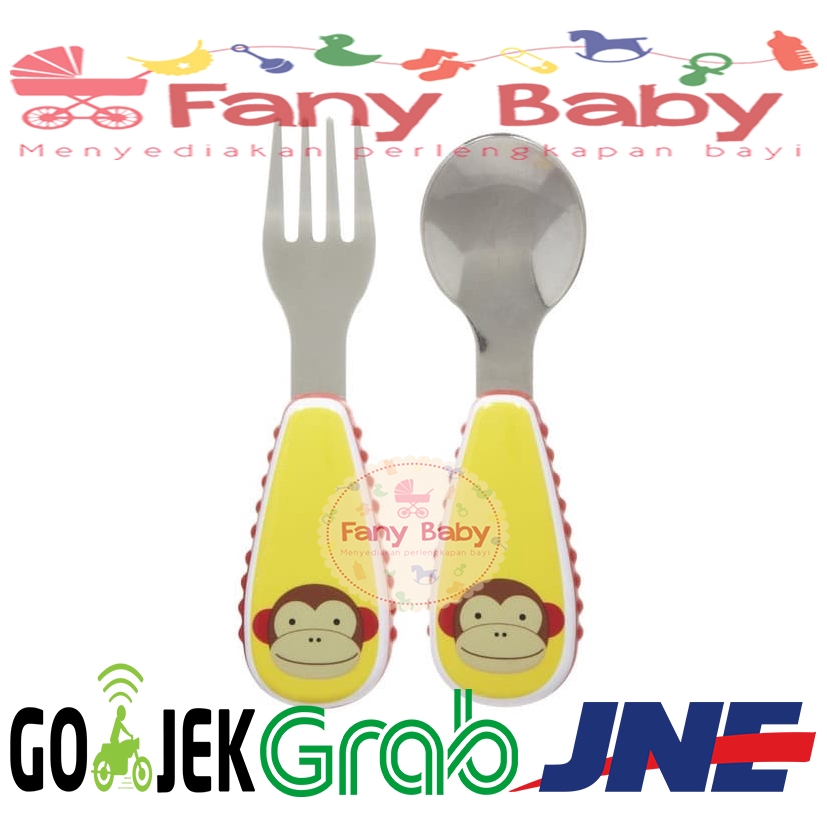 SKIP HOP ZOO UTENSILS FORK &amp; SPOON SET