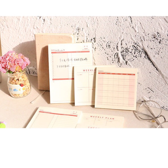 

Planner, time schedule, checklist mini