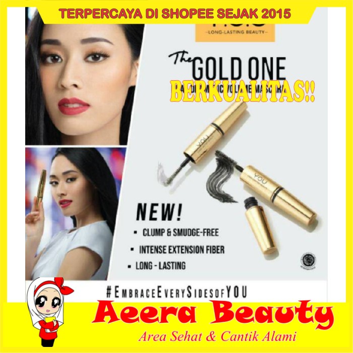 GRATIS ONGKIR YOU THE GOLD ONE Dual Dramatic Volume Mascara Long Lasting / Maskara AK0765