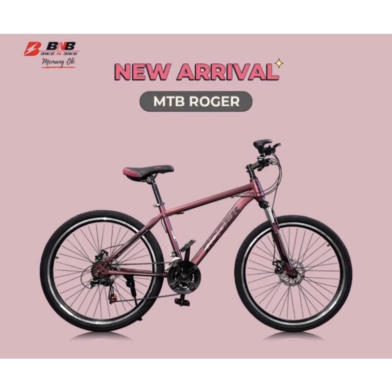 Sepeda Gunung MTB BNB ROGER 26 inch 21 Speed FD Shimano Garansi Original SNI-4