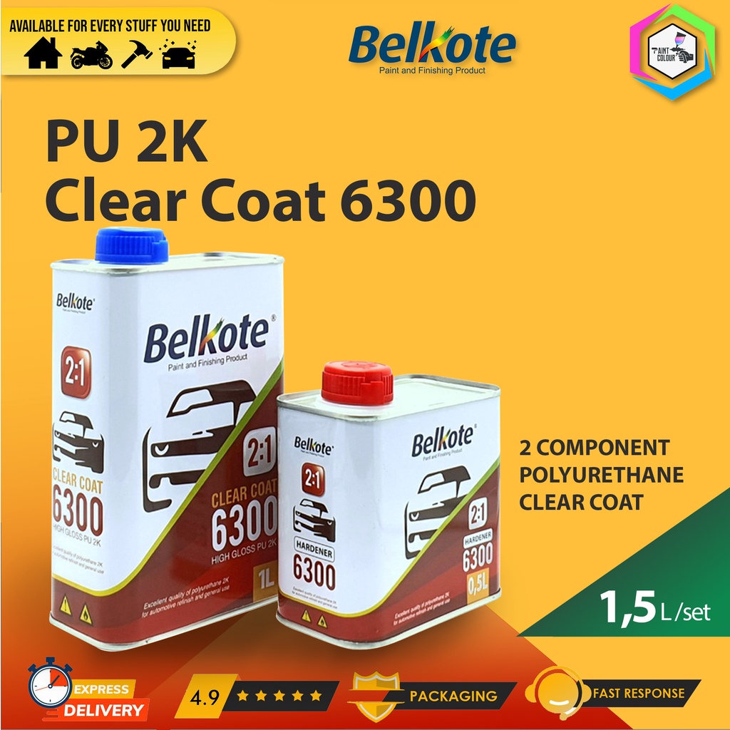 Clear Coat Belkote 2:1 PU 2k 6300 1L