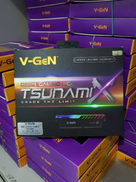 DDR4 16GB Kit (2×8GB) 2666Mhz V-GeN TsunamiX RGB DDR4 Gaming RAM Vgen