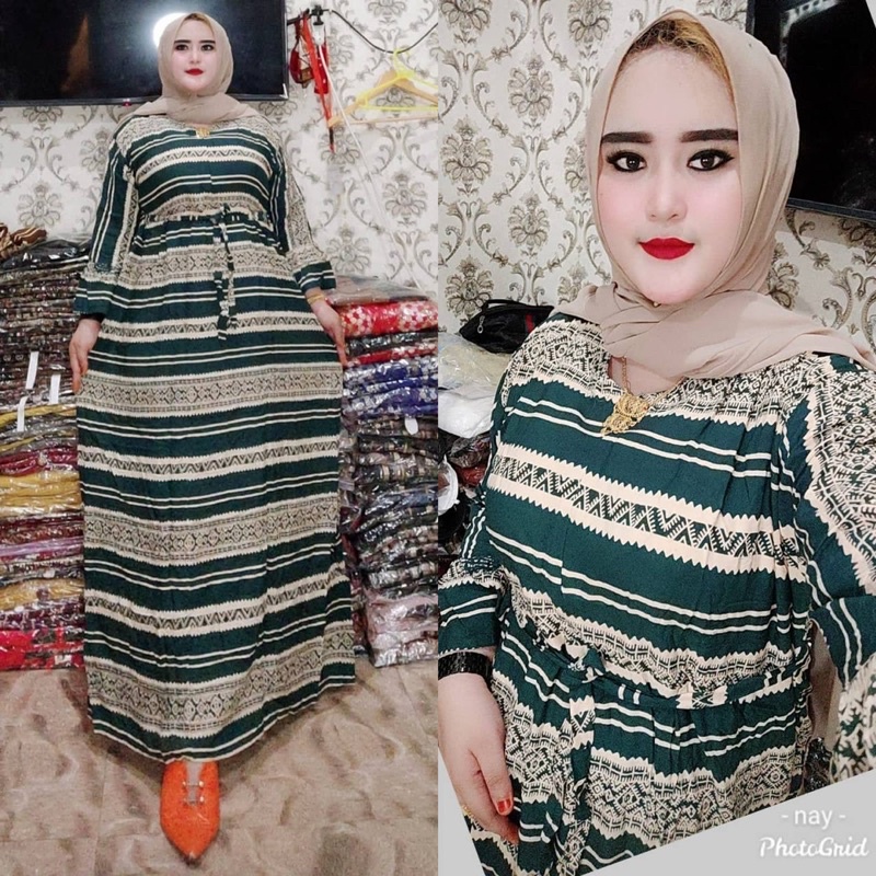 Gamis jumbo busui cabutan salur