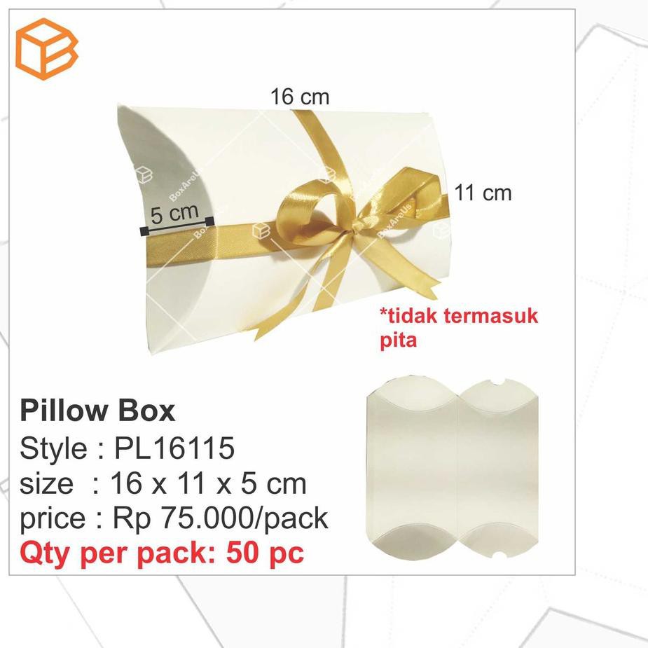 

« Ready stok » UH6 PL16115 (50 pc) Pillow Box | Gift box. Packaging. Box. Souvenir ✅