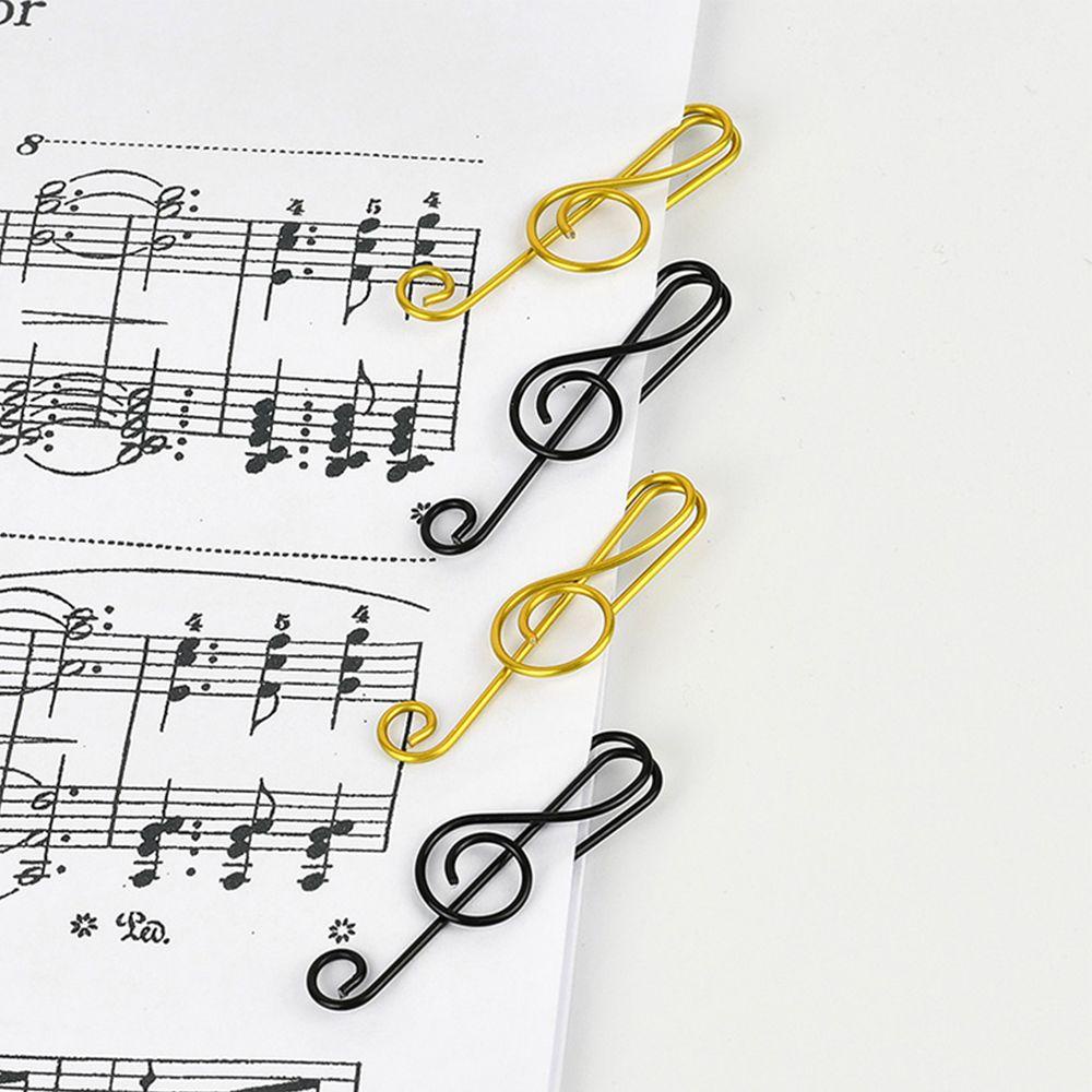 Nanas 20pcs Klip Kertas Mini Treble Clef Bookmarklet Kantor Sekolah Pengikat Perlengkapan