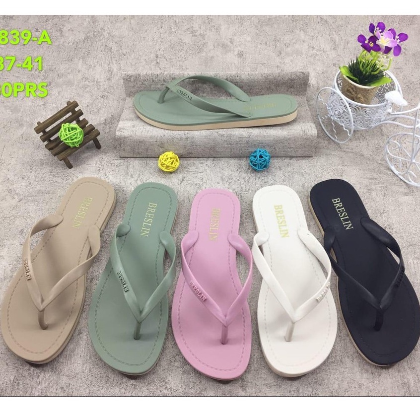Sandal wanita flipflop jelly karet BRESLIN 8839-A