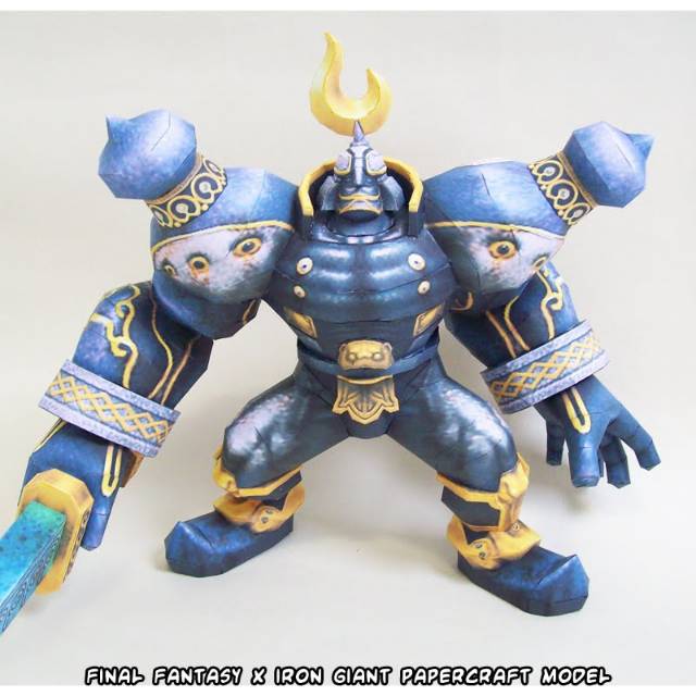 Final Fantasy X Iron Giant papercraft