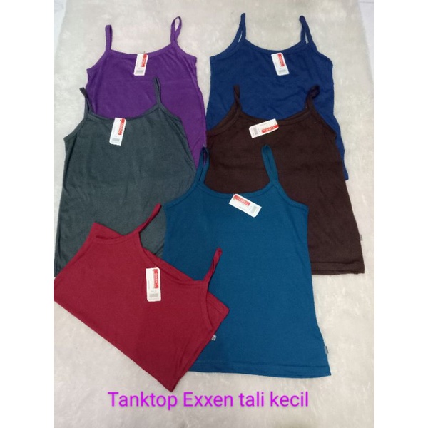 Tanktop Exxen | Tanktop Exxen Tali kecil | Tanktop Remaja/Dewasa | Tanktop Wanita