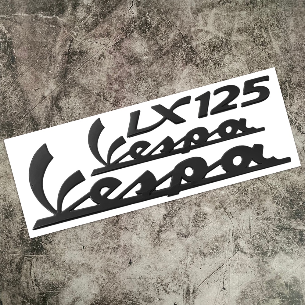 Vespa Stiker Emblem 3D Bahan Aluminum Pvc Untuk Dekorasi Tanki Roda Skuter Piaggio Vespa Lx125 Lx150