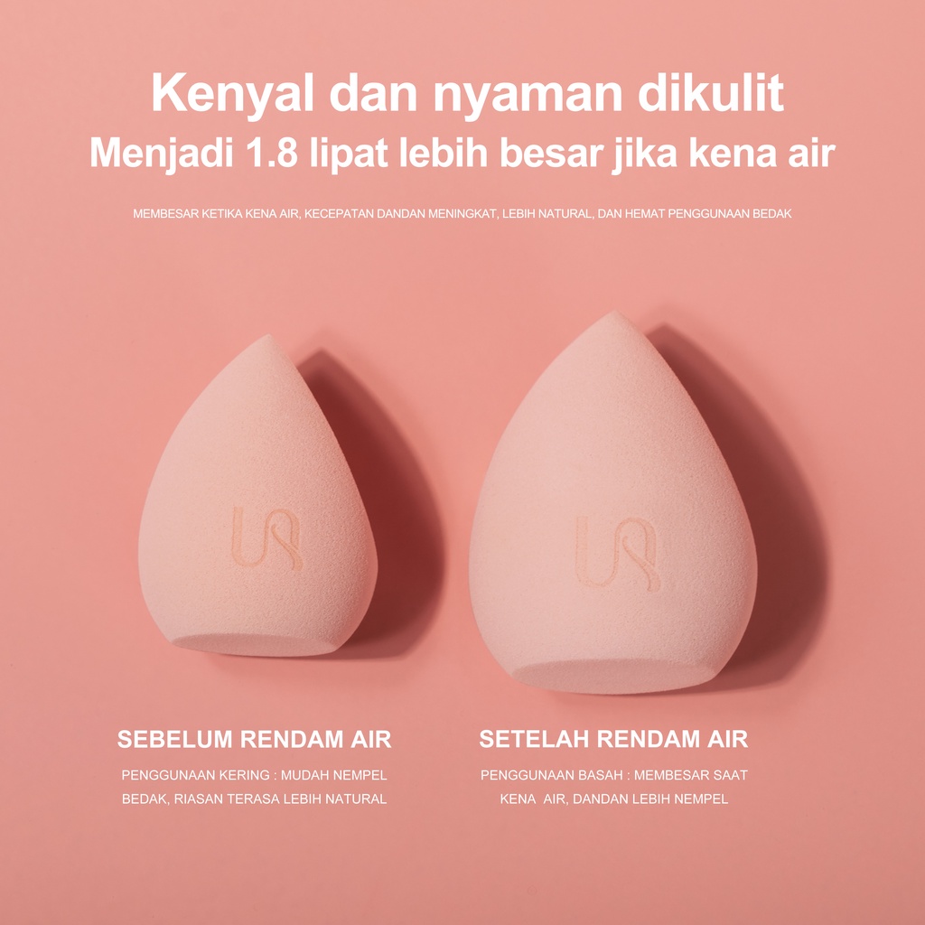 URRACX Spons Bentuk Base Makeup Sponge Set Bevel Triangular Sponge Soft