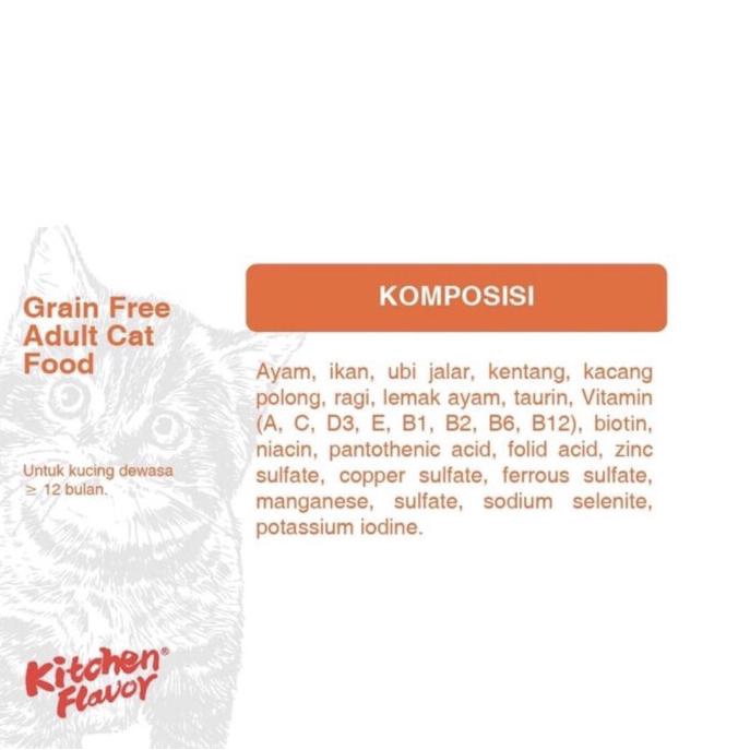 

Kitchen Flavor Grain Free Adult Cat Food 8Kg (Gojek/Grab Same Day)