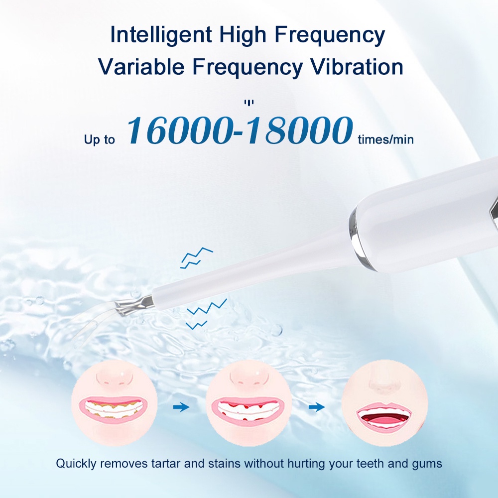 Spot 2 in 1 Electric Tooth Scaler Set &amp; Electric ToothbrushWhiten 3 mode IPX7 Teeth Tartar Remover Tool * FREE 5 Aksesoris