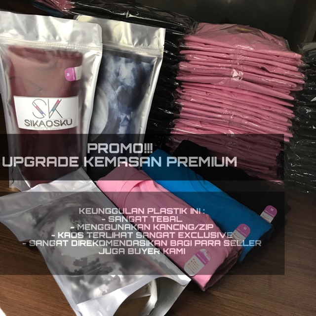 UPGRADE PLASTIK KAOS PREMIUM TEBAL DAN MEWAH