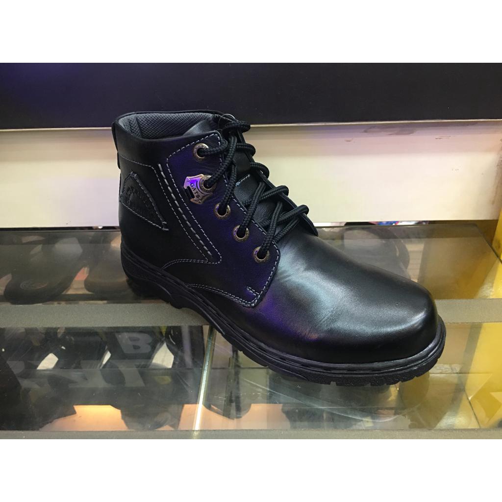 Sepatu Boot Kulit Gats LE 0651 - Black