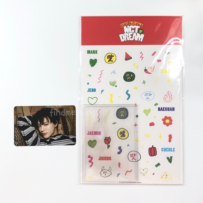 [ready stock] nct dream jeno - hot sauce photo card deco set concept pc