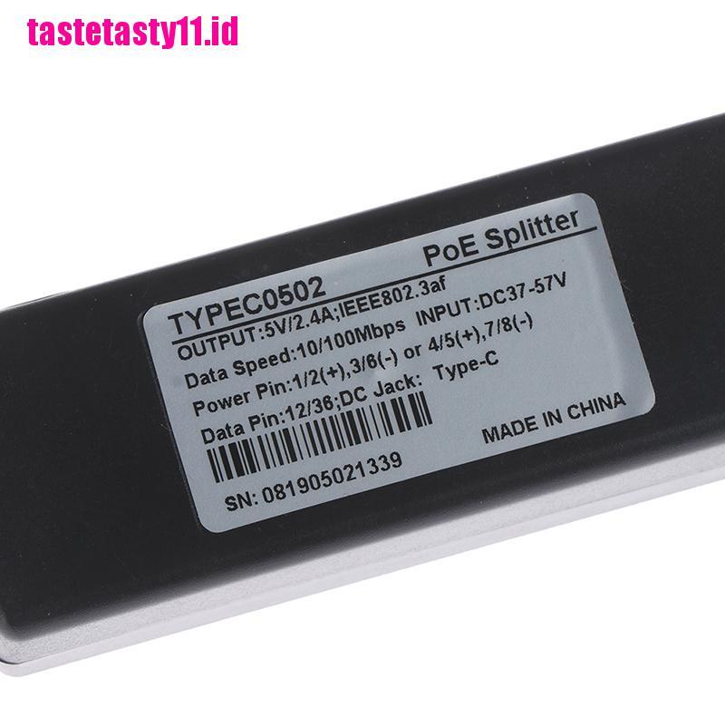 Splitter poe usb 48v Ke 5v power over ethernet 802.3af