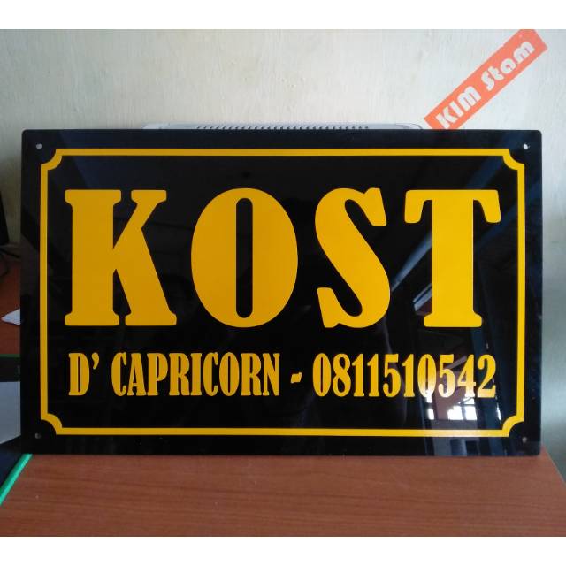 

PAPAN NAMA ACRILIK SERBAGUNA CUSTOM TULISAN 25 X 40 Cm