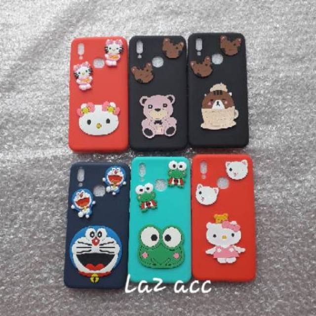 Case vivo Y91 2018 karakter 3D softcase casing silikon