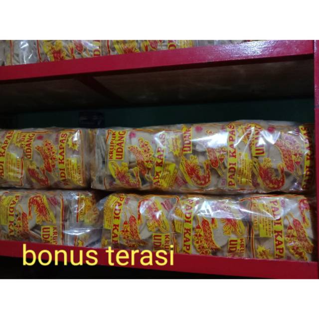 

1 bal 20pcs @250gr Krupuk udang padi kapas