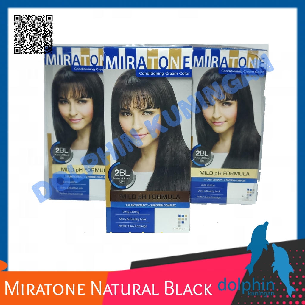 Pewarna Rambut MIRATONE Hair Colour BLUE BLACK + Aplikator
