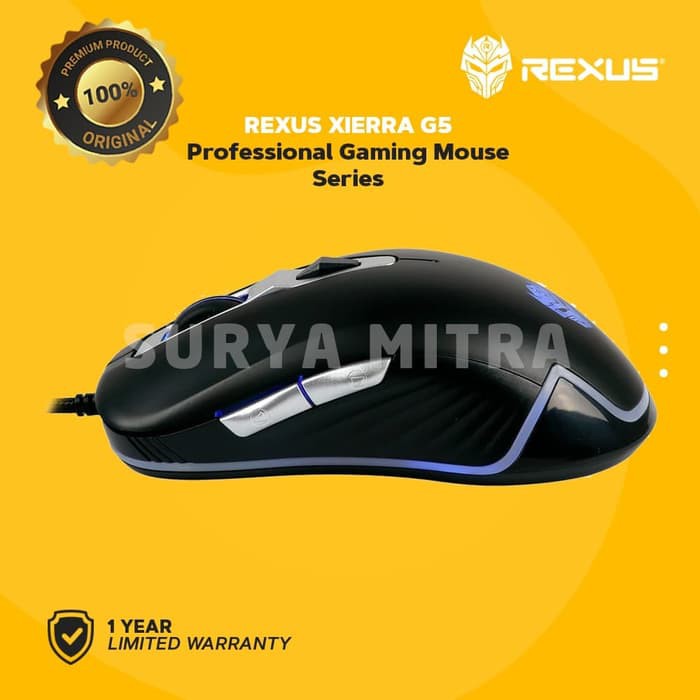 Mouse Gaming Rexus Xierra 3D G5 Wired USB