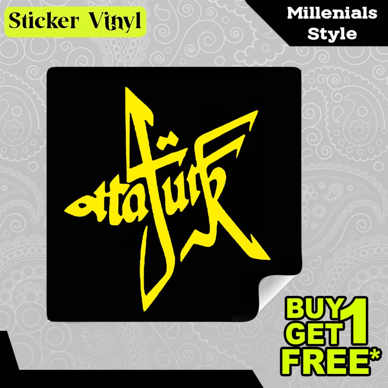 

Stiker Sticker Ataturk Penguasa Turki Gambar Unik Desain Keren dan Kekinian Aesthetic Bahan Vinyl Satuan Anti Air
