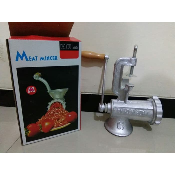 Gilingan daging besi cor/meat grinder manual uk 10 | Shopee Indonesia