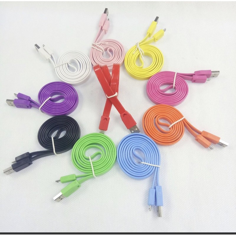 Kabel Data USB Fast Charging Colorfull  Colokan micro samsung android