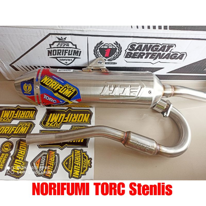 Knalpot Norifumi TORC Norifumi N4 Stenlis KLX 150 CRF 150 DTracker 150 Fullset Full system' Stenlis Original Norifumi