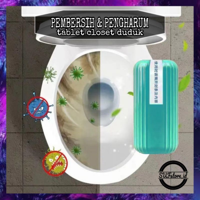 Pembersih Kloset Duduk Penyegar Pengharum Toilet Pembersih Toilet Duduk Pewangi Closet Duduk Flush