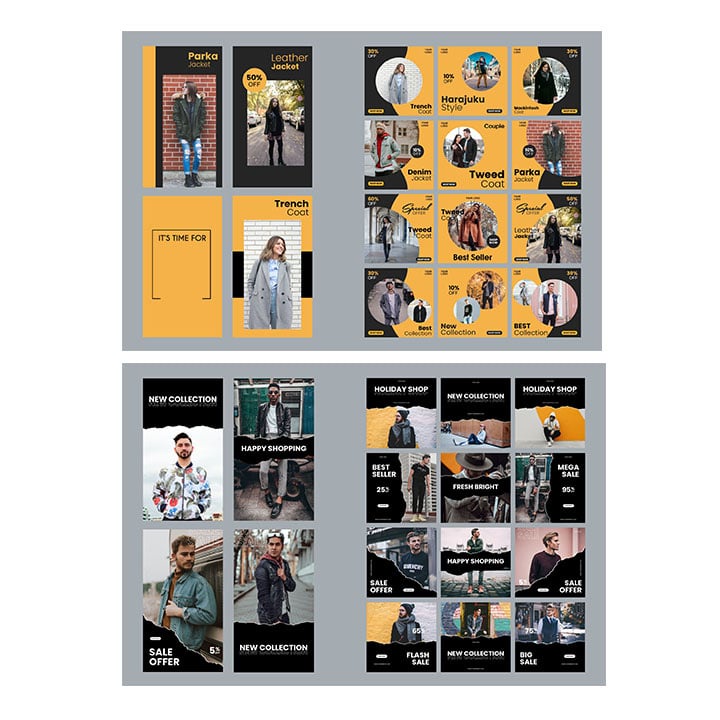 3500+ Template Instagram Feed &amp; Story Format EPS Premium + Bonus