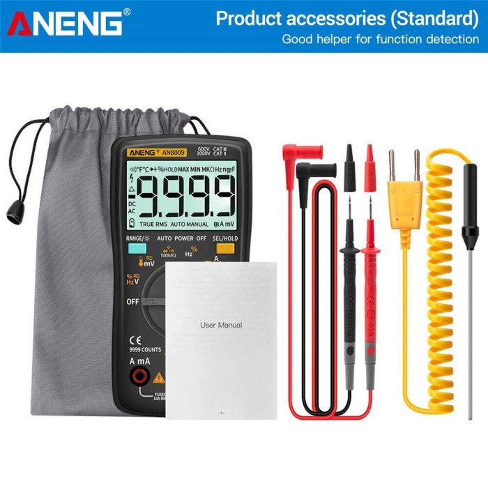 ANENG Digital Multimeter Voltage Tester - AN8009