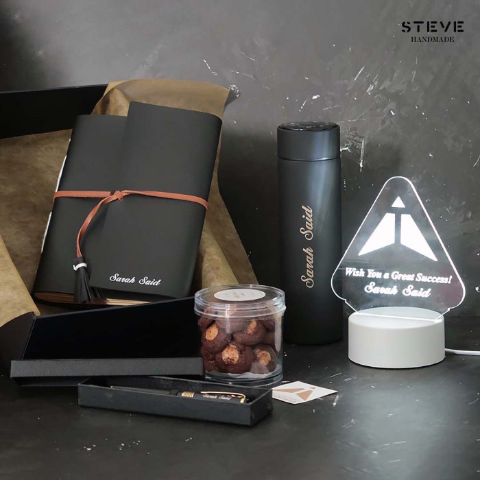 Gift Set Custom Tumbler Notebook Emoney RFID Card Holder Tempat kartu