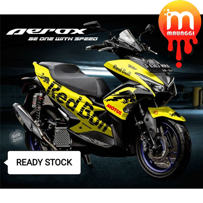 Decal aerox full body Sticker motor aerox old Striping aerox 155 full body Sticker variasi motor aer