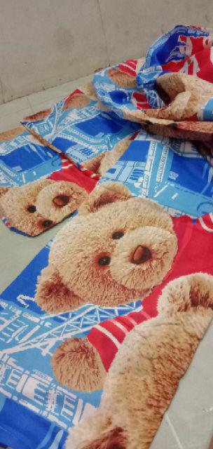 Sprei Motif Teddy Bear 3d Set 180x200 - Terlaris Seprei Extravaganza Motif Bear