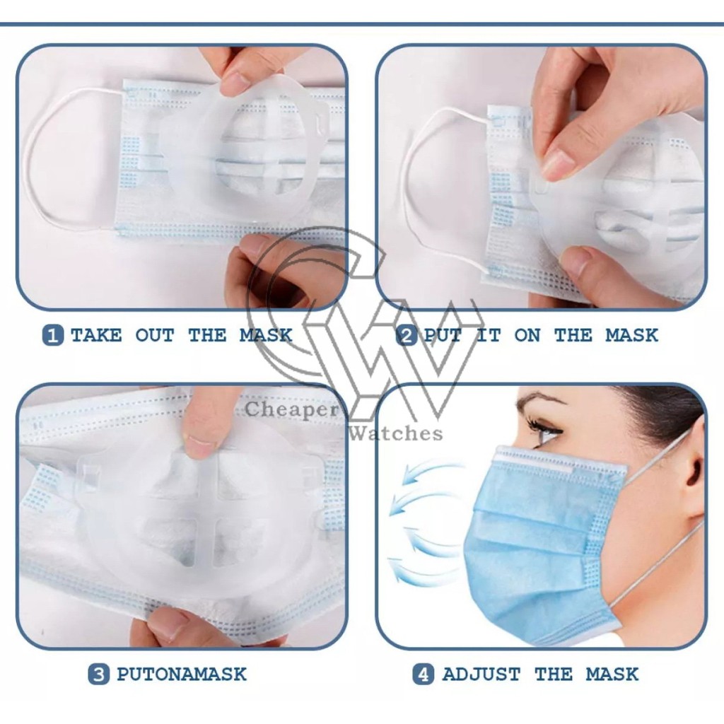 Cheaper-Peyangga Masker Pelindung Masker Mulut Anti Pengap Bracket Mask Termurah 1L/12pcs