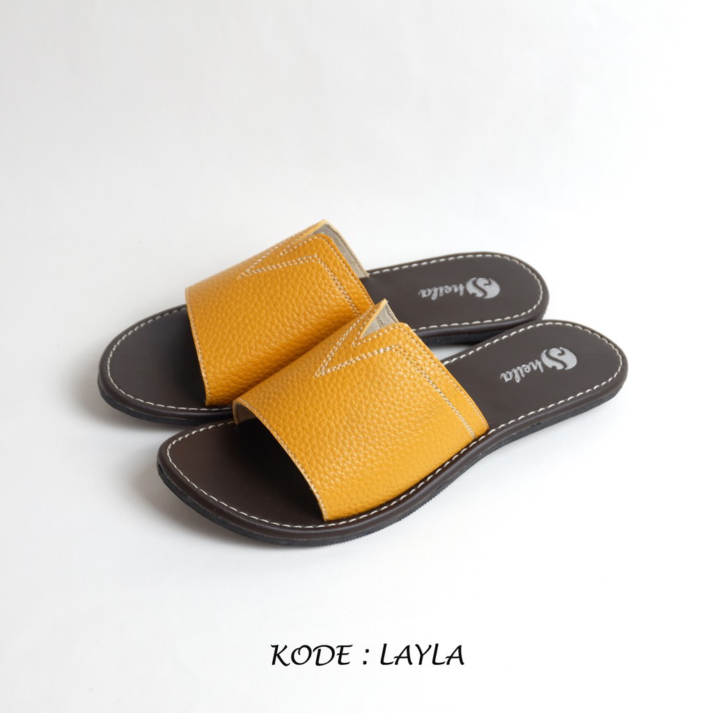  Sandal  Papirut Wanita kode Layla kuning Shopee Indonesia